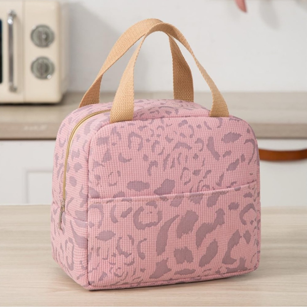 Leopard Print Insulated Lunch Bag